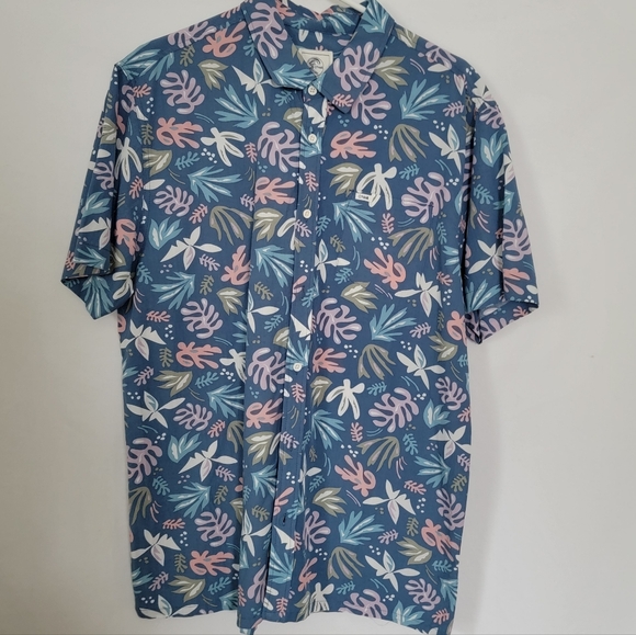 Men's O'Neill Leaf Print Shirt Large - Picture 1 of 7